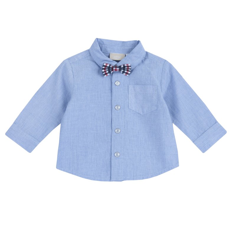 SHIRT LONG SLEEVE - MEDIUM LIGHT BLUE