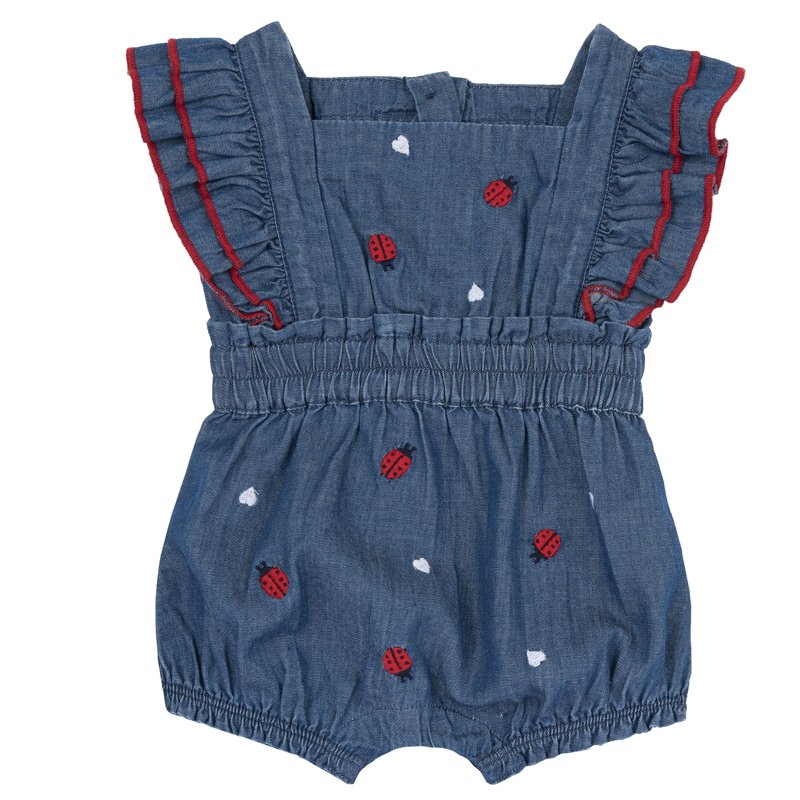 ROMPER SLEEVELESS - DARK LIGHT BLUE