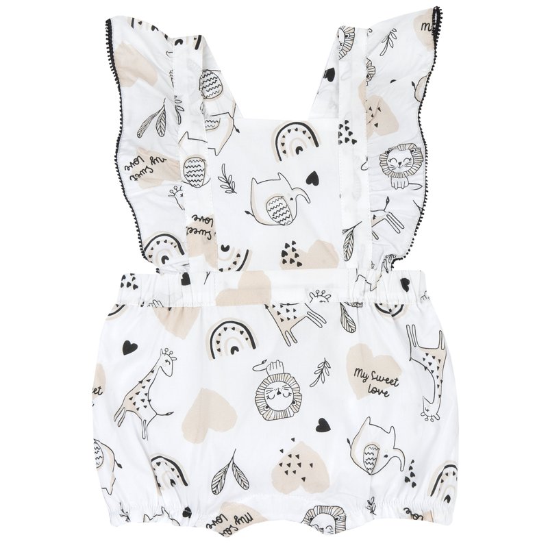 ROMPER SLEEVELESS - WHITE