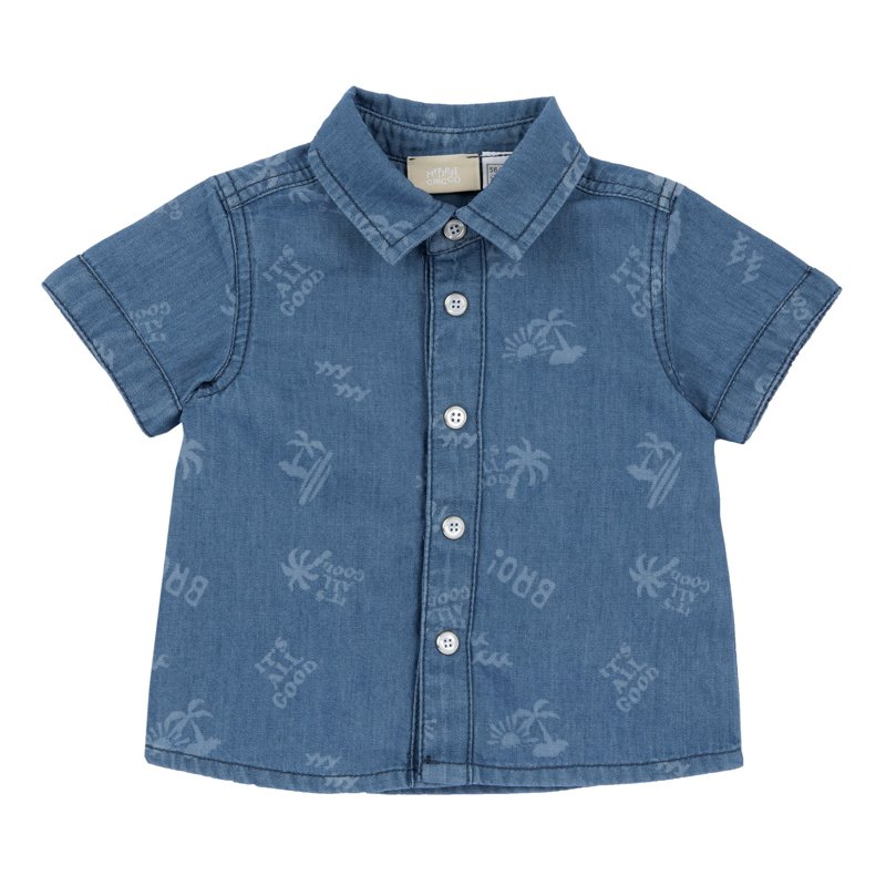 SHIRT SHORT SLEEVE - MEDIUM BLUE