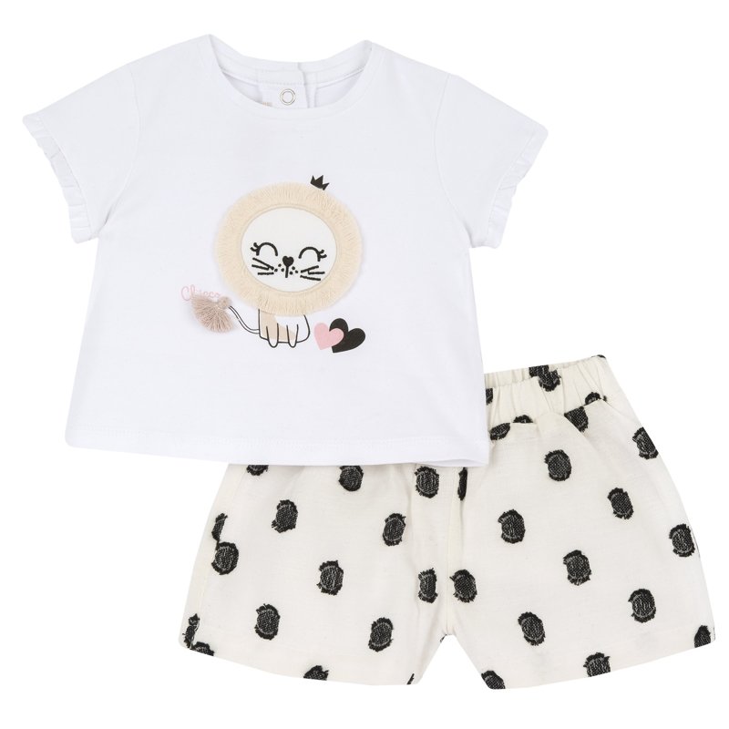 SET 2: T-SHIRT SHORT SLEEVE + SHORTS - LIGHT NATURAL