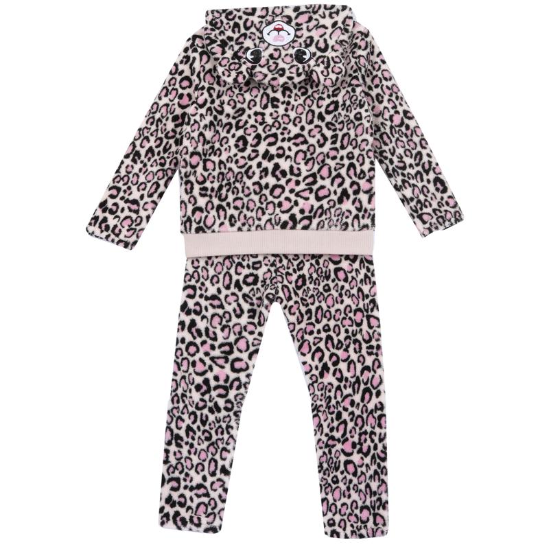 SET 2: CARDIGAN + PANTS - PINK STRIPED