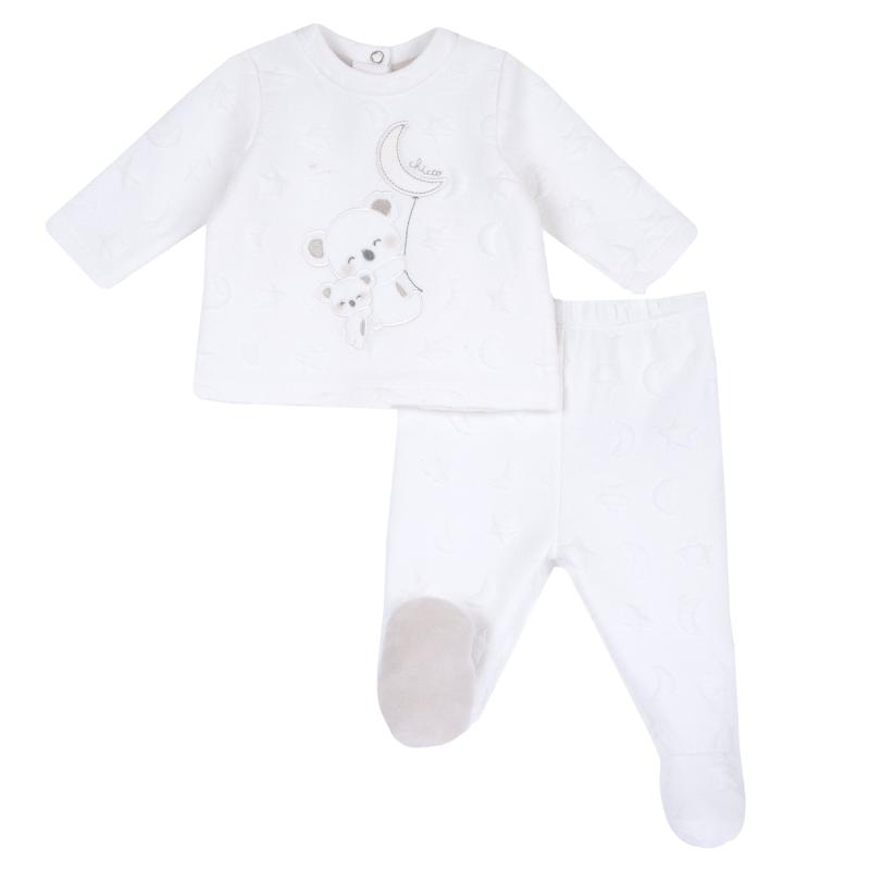 SET 2: BABY SWEATER + LEGGINGS - NATURAL