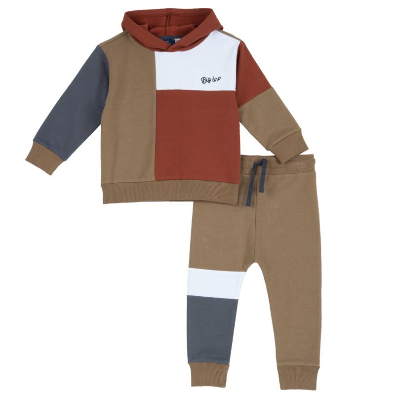 SET 2: SWEATSHIRT + PANTS - DARK BROWN