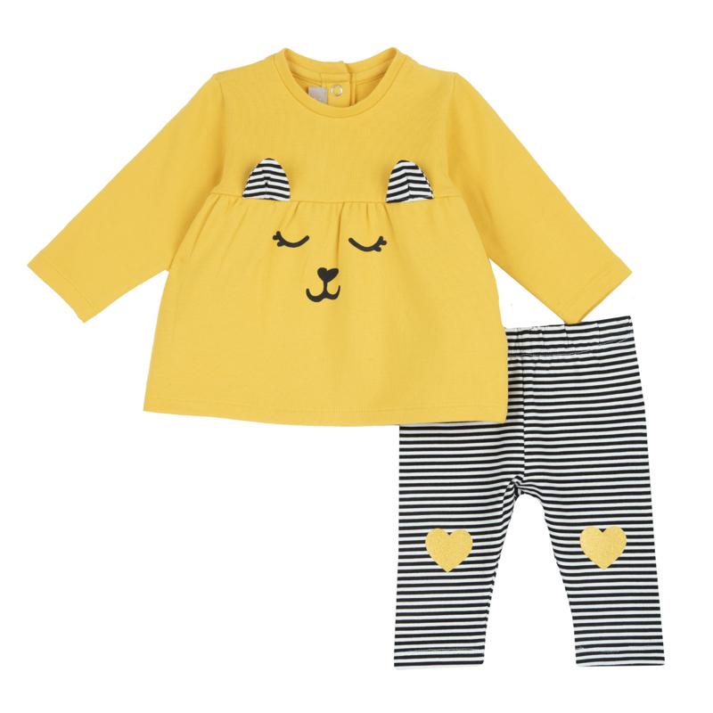 SET 2: SWEATSHIRT + LEGGINGS - MEDIUM YELLOW