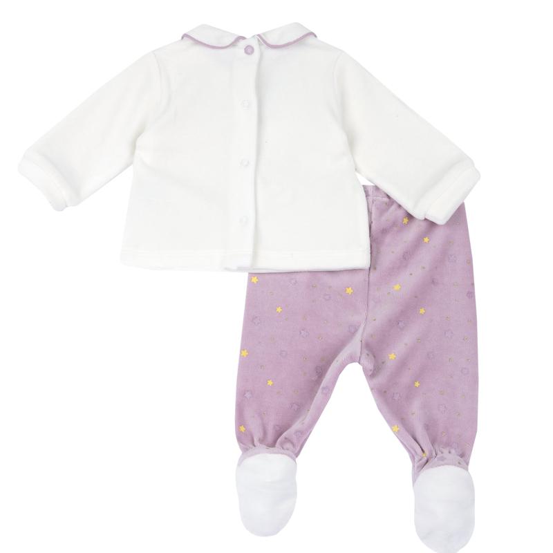 SET 2: BABY SWEATER + LEGGINGS - LIGHT LILAC