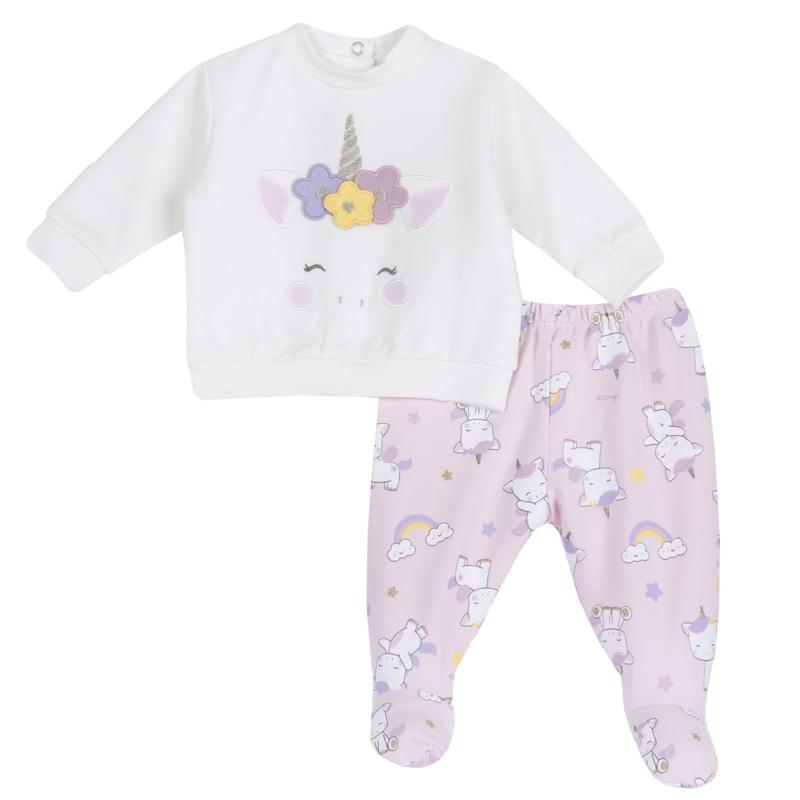 SET 2: BABY SWEATER + LEGGINGS - SILVER