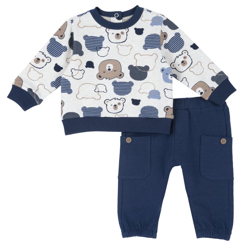 SET 2: SWEATSHIRT + PANTS - MEDIUM BLUE