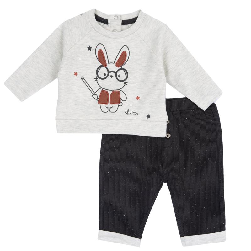 SET 2: SWEATSHIRT + PANTS - DARK GREY
