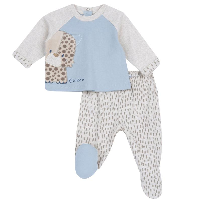 SET 2: BABY SWEATER + LEGGINGS - LIGHT NATURAL