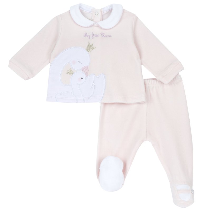 SET 2: BABY SWEATER + LEGGINGS - LIGHT PINK