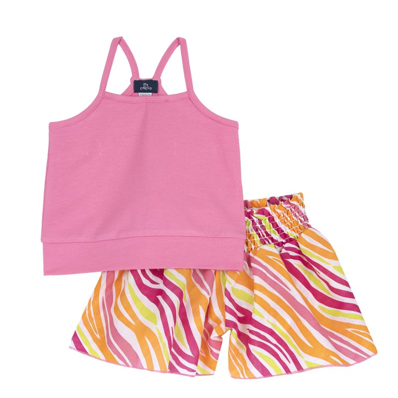 SET 2: TANK TOP + SHORTS - MEDIUM PINK