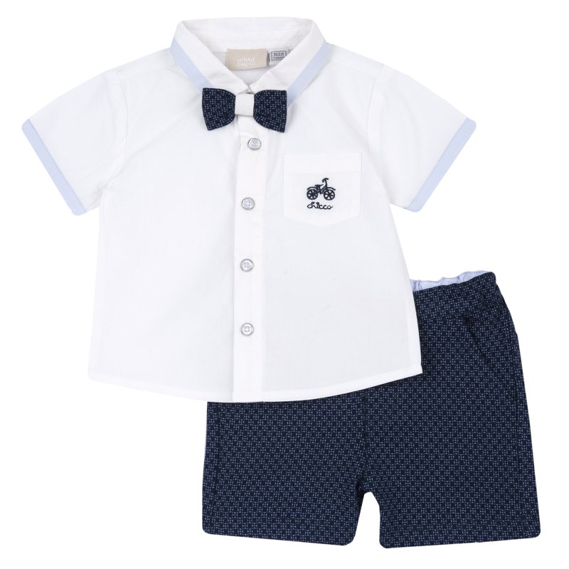 SET 2: SHIRT SHORT SLEEVE + SHORTS - DARK BLUE