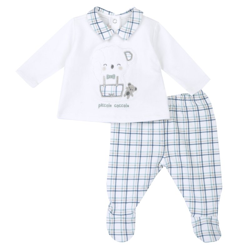 SET 2: BABY SWEATER + LEGGINGS - WHITE