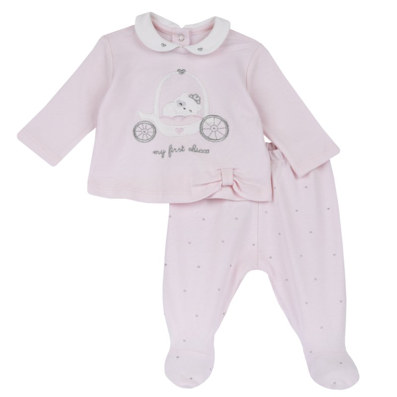 SET 2: BABY SWEATER + LEGGINGS - LIGHT PINK