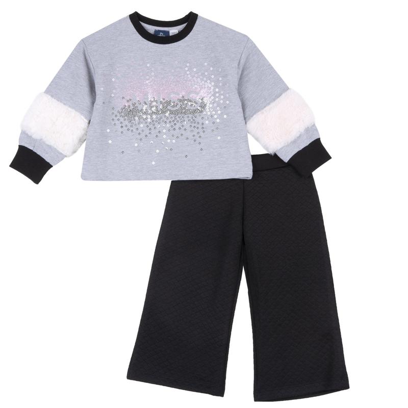 SET 2: SWEATSHIRT + PANTS - BLACK