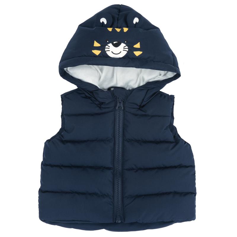 DOWN VEST - DARK BLUE