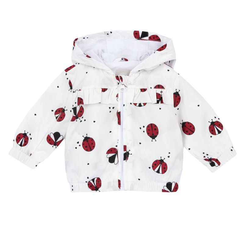 DOWN JACKET - WHITE/RED