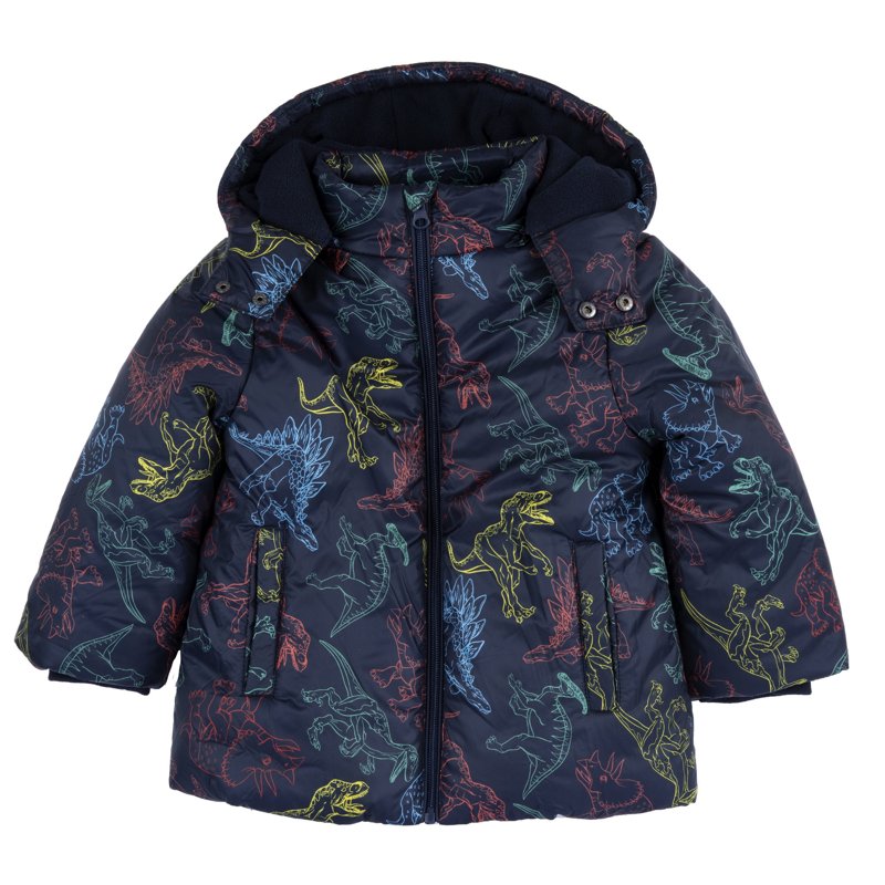 DOWN JACKET - BLUE PRINTED