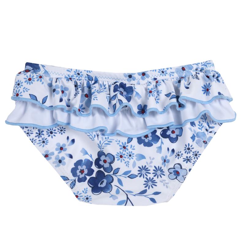 BIKINI BOTTOM - WHITE/LIGHT BLUE