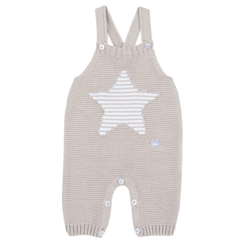 LONG DUNGAREES - LIGHT NATURAL