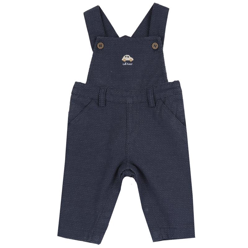 LONG DUNGAREES - DARK BLUE