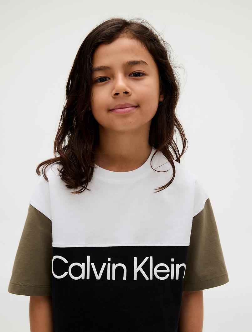 T-SHIRT - CK BLACK/ DUSTY OLIVE/ WHITE