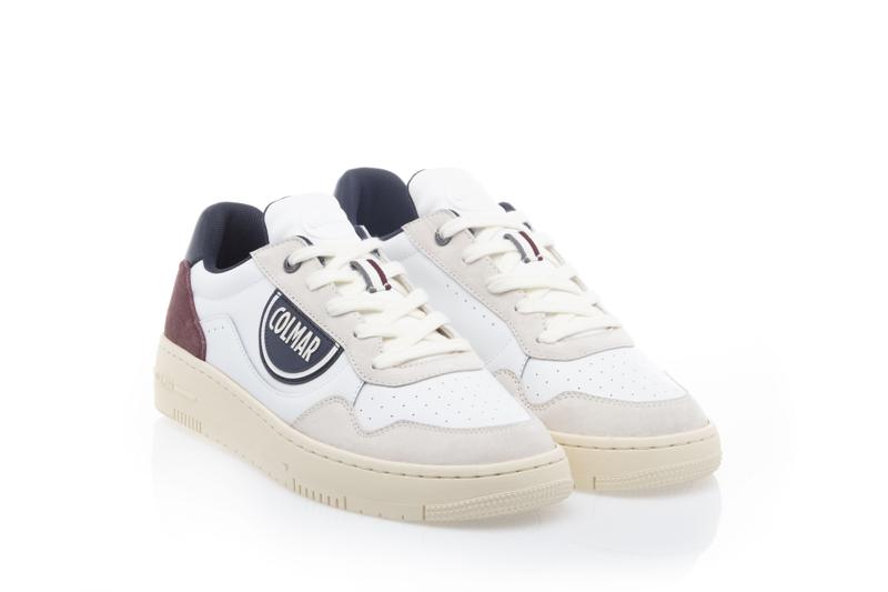 SNEAKERS - WHITE/NAVY/BURGUNDY