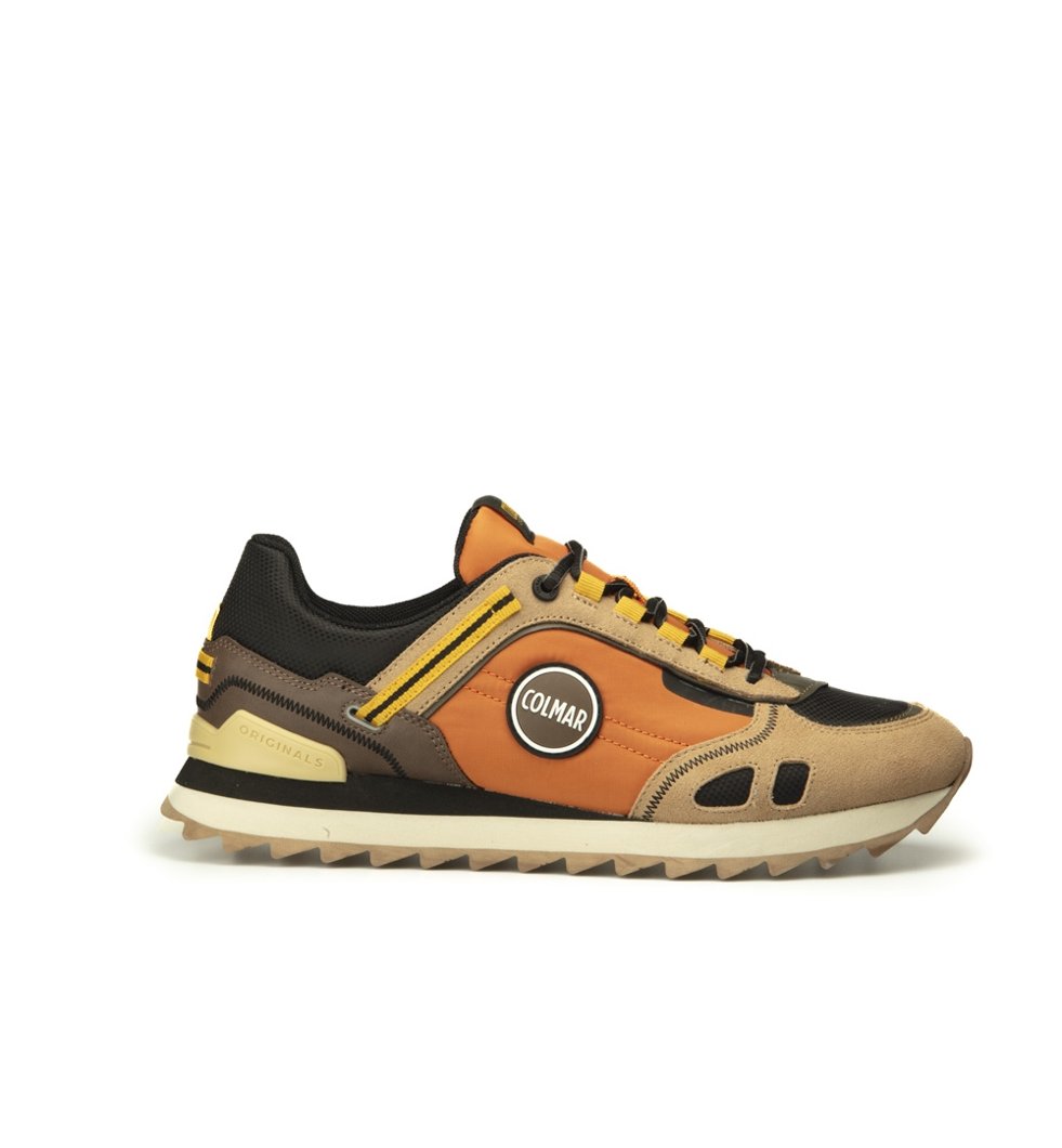 SNEAKERS - ORANGE-BLACK-BROWN