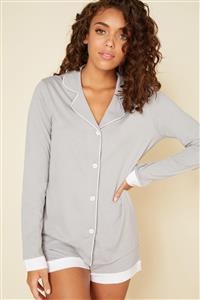 PIJAMA - DOVE GRAY/WHITE