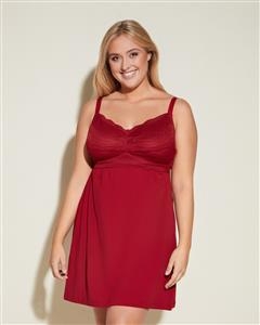 NIGHT DRESS - SINDOOR RED