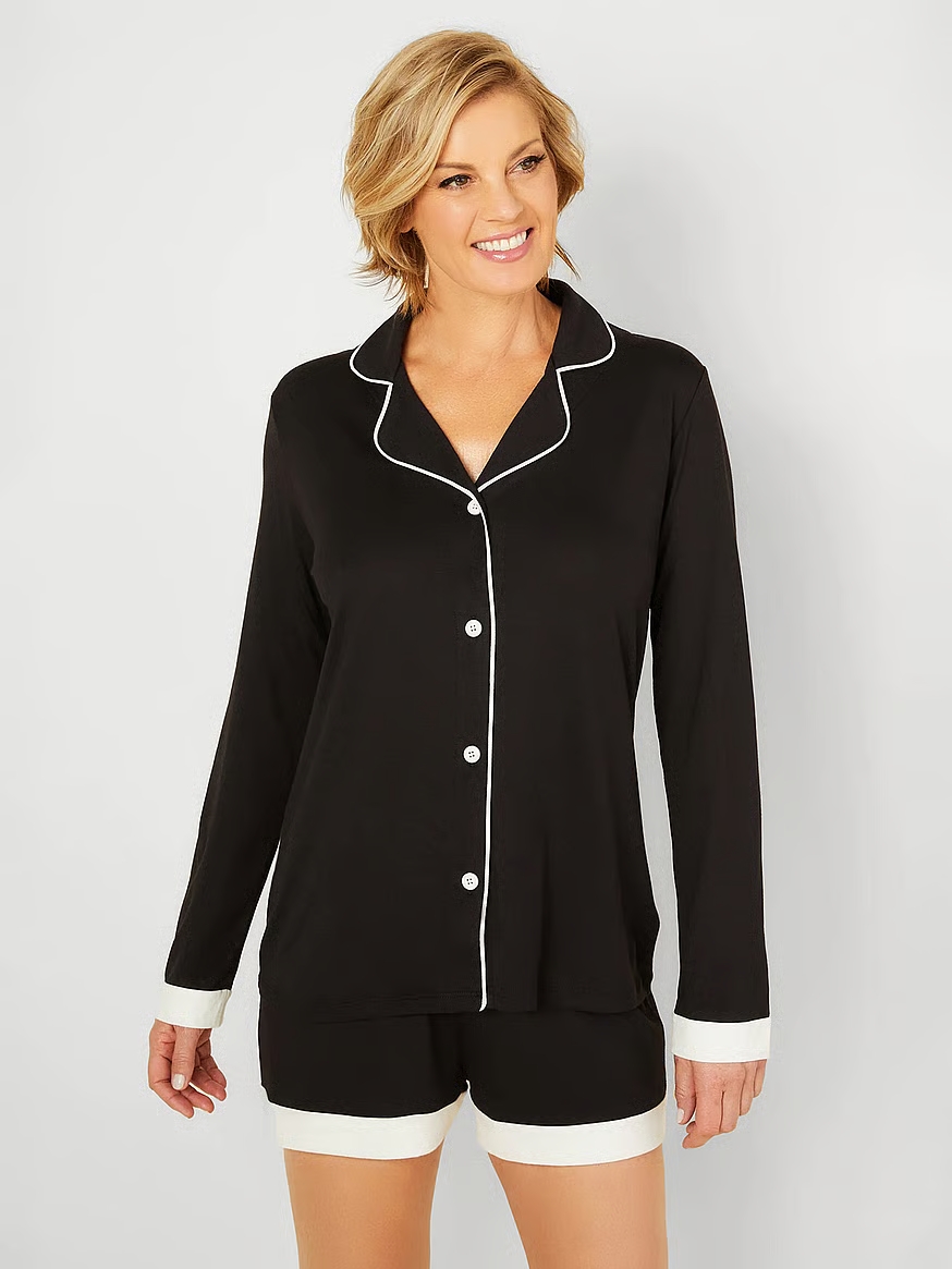 PIJAMA - BLACK/IVORY