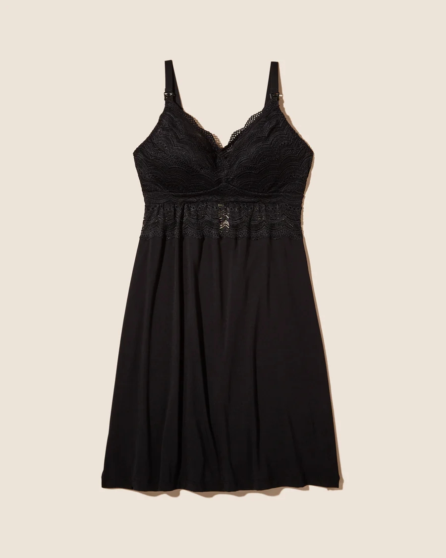 NIGHT DRESS - BLACK