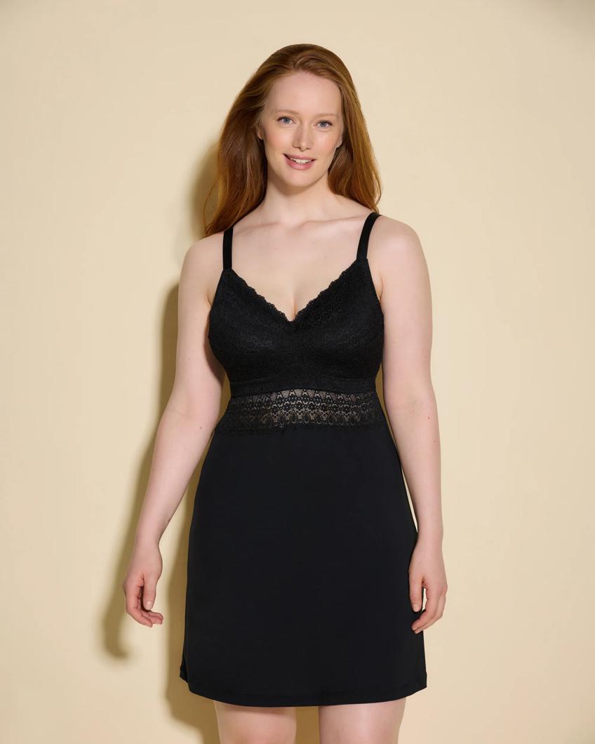 NIGHT DRESS - BLACK