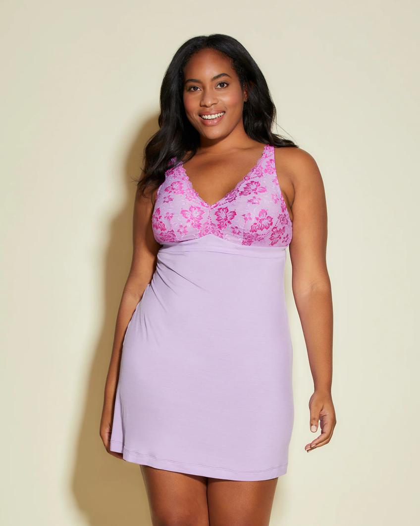 NIGHT DRESS - RANI PINK/GOLD