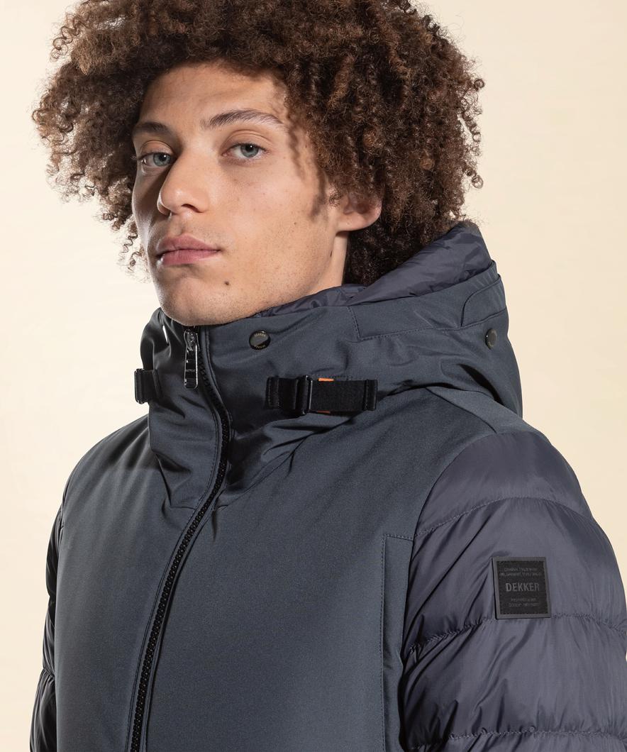 DOWN JACKET SHORT - ANTRACITE