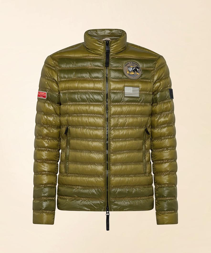 BLOUSON - VERDE SPENTO/OCRA