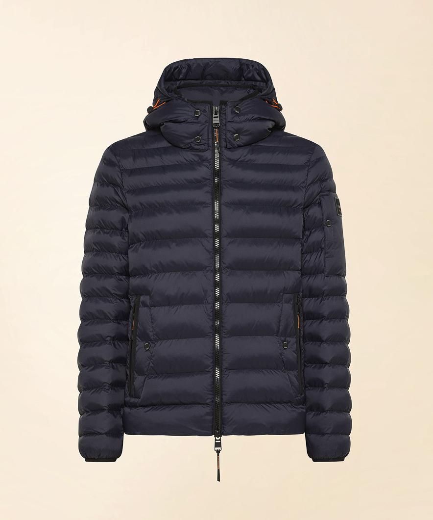 DOWN JACKET SHORT - BLU GRAFITE