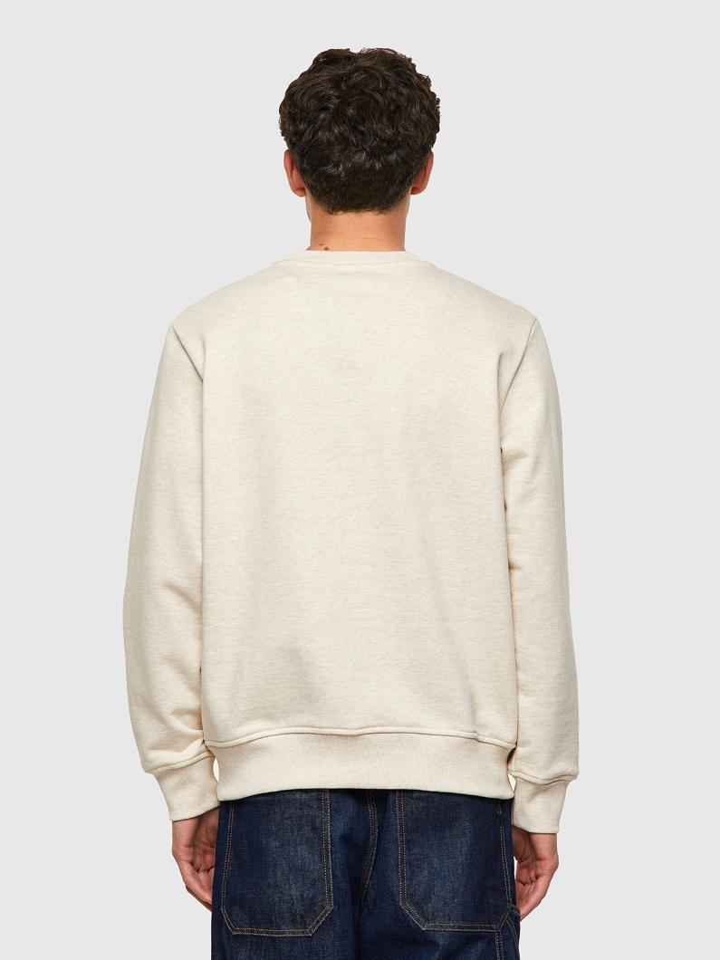 SWEATSHIRT - WHITE MELANGE BROS B1020 (VOL.38 03-3)