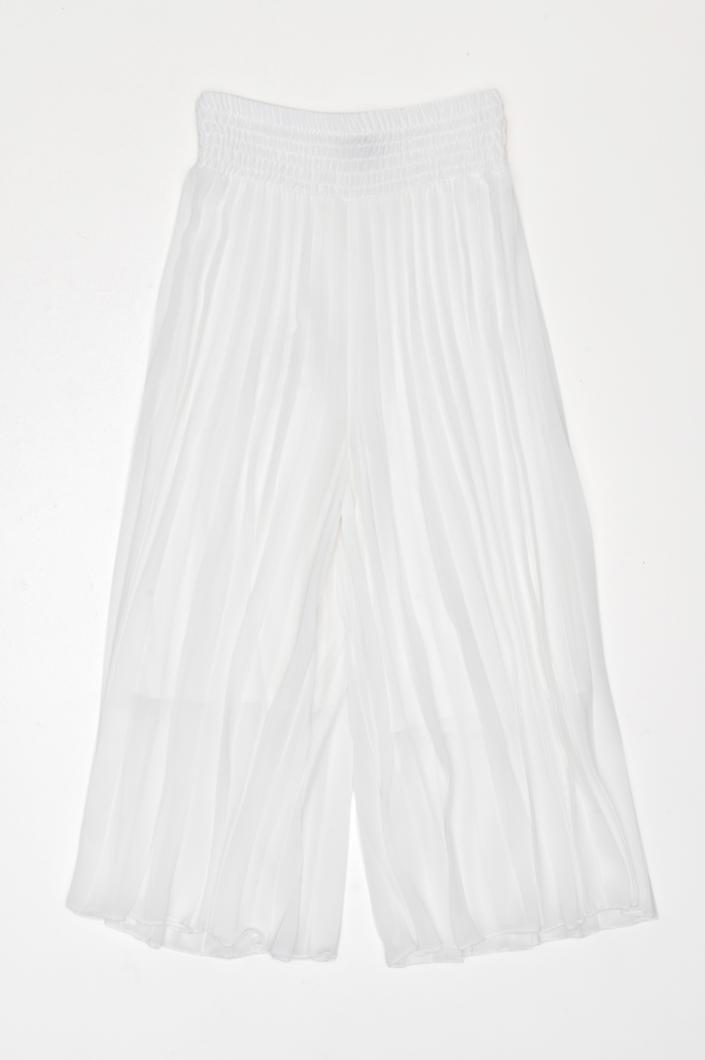 PANTS - WHITE WOOL