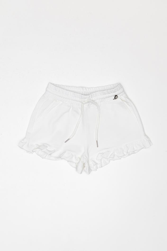 SHORTS - WHITE WOOL