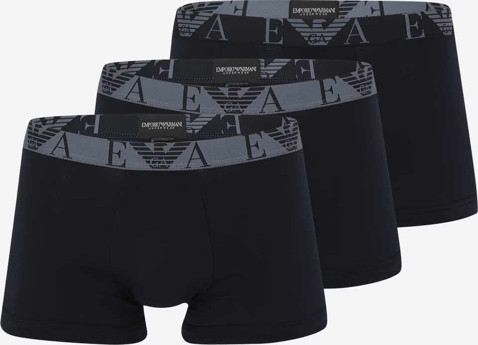 BOXERS 3 PACK - BLACK/BLACK/BLACK