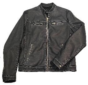 LEATHER JACKET - MIDNIGHT NAVY