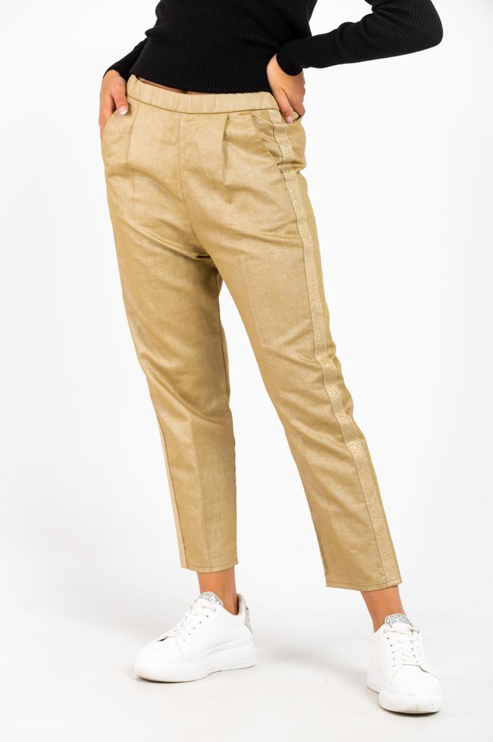 TROUSERS - WHITE SAND