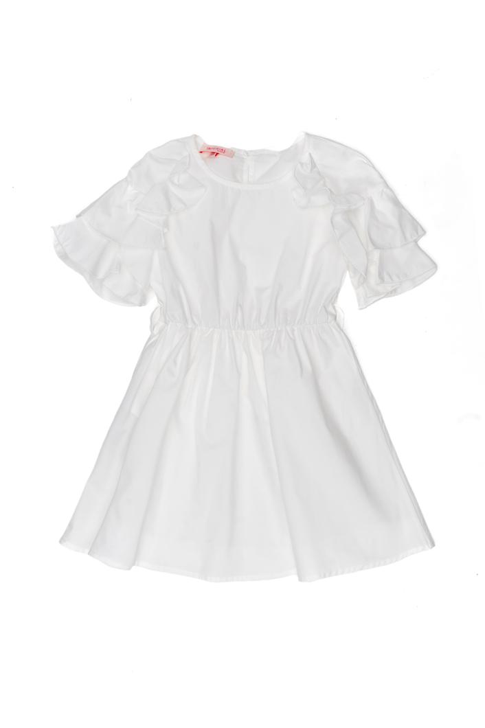 DRESS - WHITE WOOL