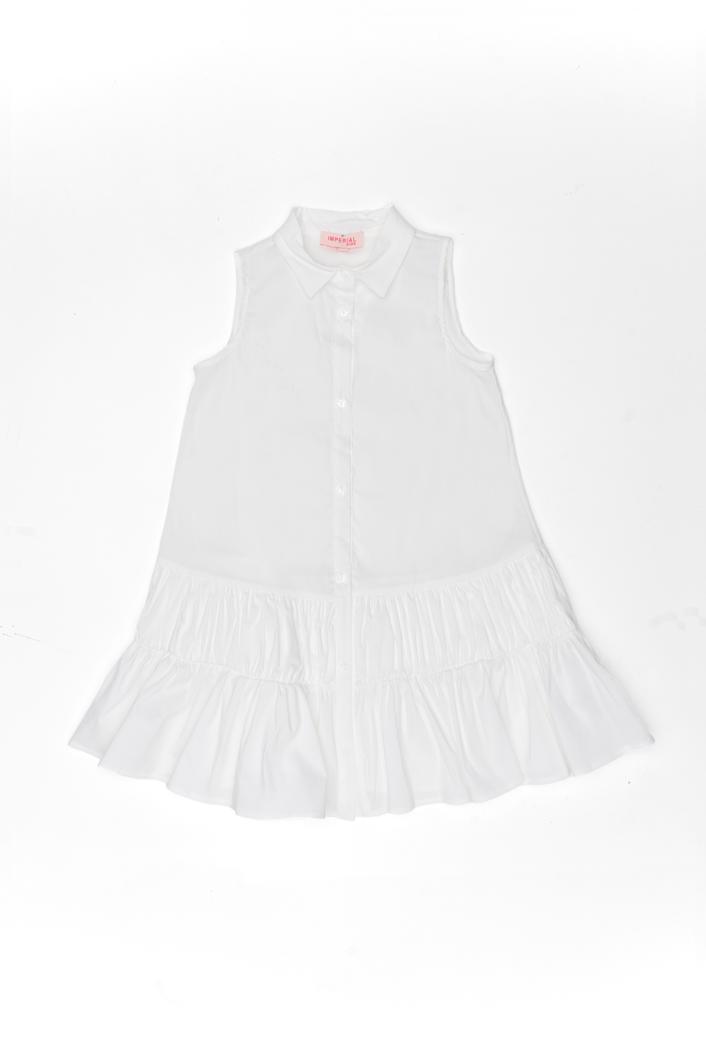 DRESS - WHITE WOOL