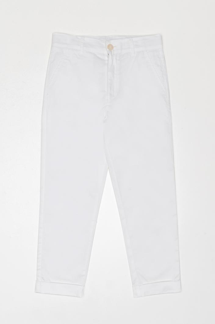 PANTS - WHITE WOOL