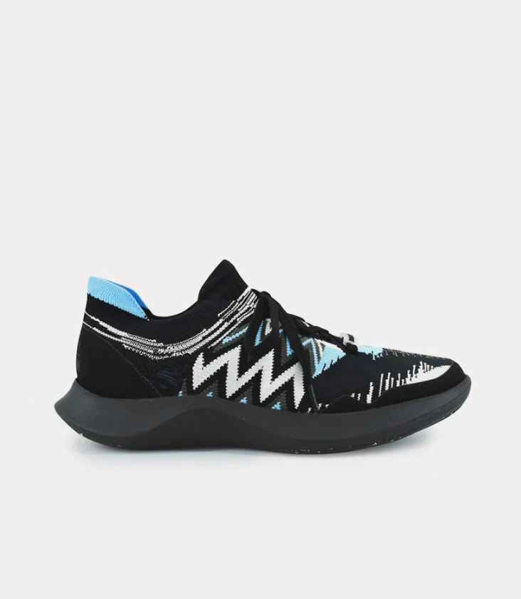 SNEAKERS - BLACK & LIGHT BLUE