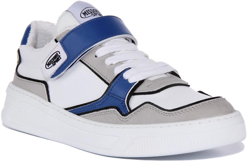 SNEAKERS - WHITE/BLUE DETAIL