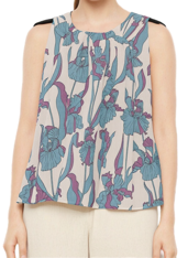 BLOUSE - MULTI LIGHT BLUE